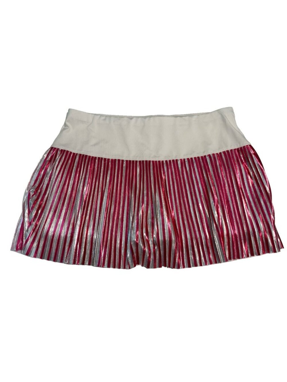 lucky in love Ladies Sz M Tennis Golf pickleball skort Stretch pullon Shimmer